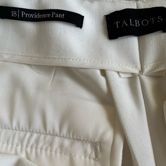 NWOT Talbots Providence Pant winter white Size 18 - Picture 4 of 5